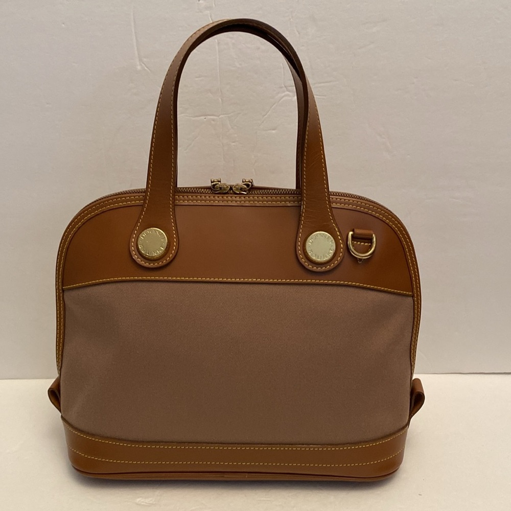 Vintage Dooney & Bourke Canvas and Leather Dome Bag - Picture 3 of 16